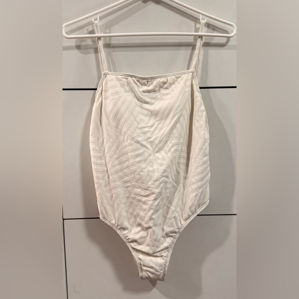 Billabong Cream Textured 1 pc swimsuit
